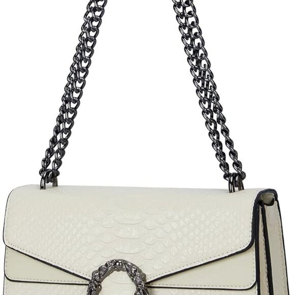 Crossbody Bag and Satchel Purse for Women - Fashion Snake Print Chain Purse Luxu - Picture 1 of 7